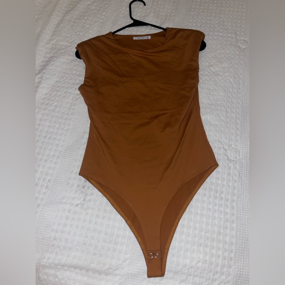 ReoRia Tan One Piece Bodysuit